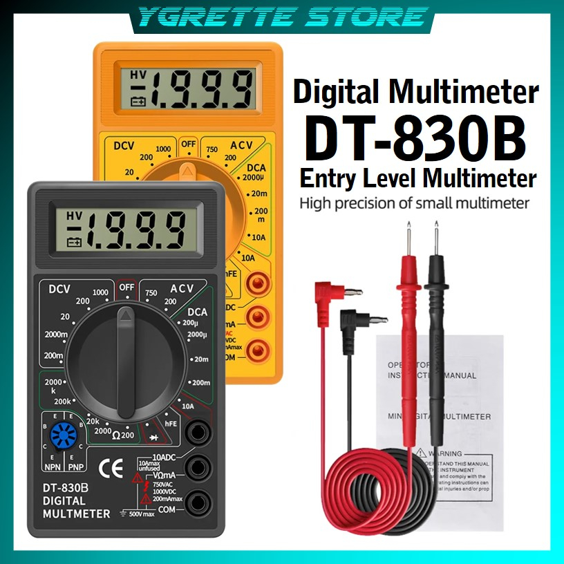 Jual YGRETTE - Digital Multimeter Voltage Tester - DT-830B MULTITESTER ...