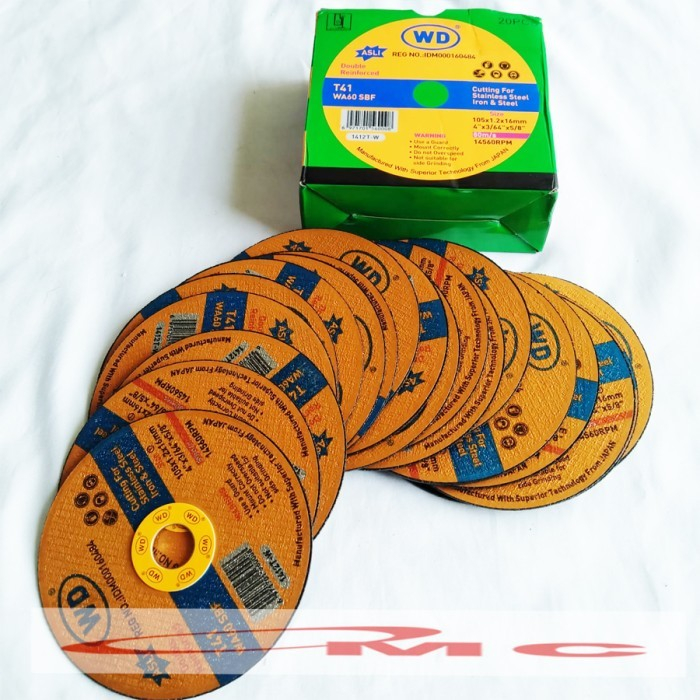 Jual Mata Gurinda Gerinda Potong Besi Cutting Wheel Wd 4 Inch 1 Box Isi 20 Shopee Indonesia 5856