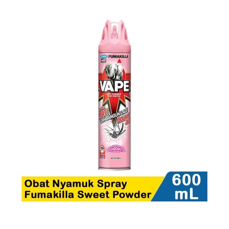 Jual VAPE OBAT NYAMUK SEMPROT SWEET POWDER 600ML | Shopee Indonesia