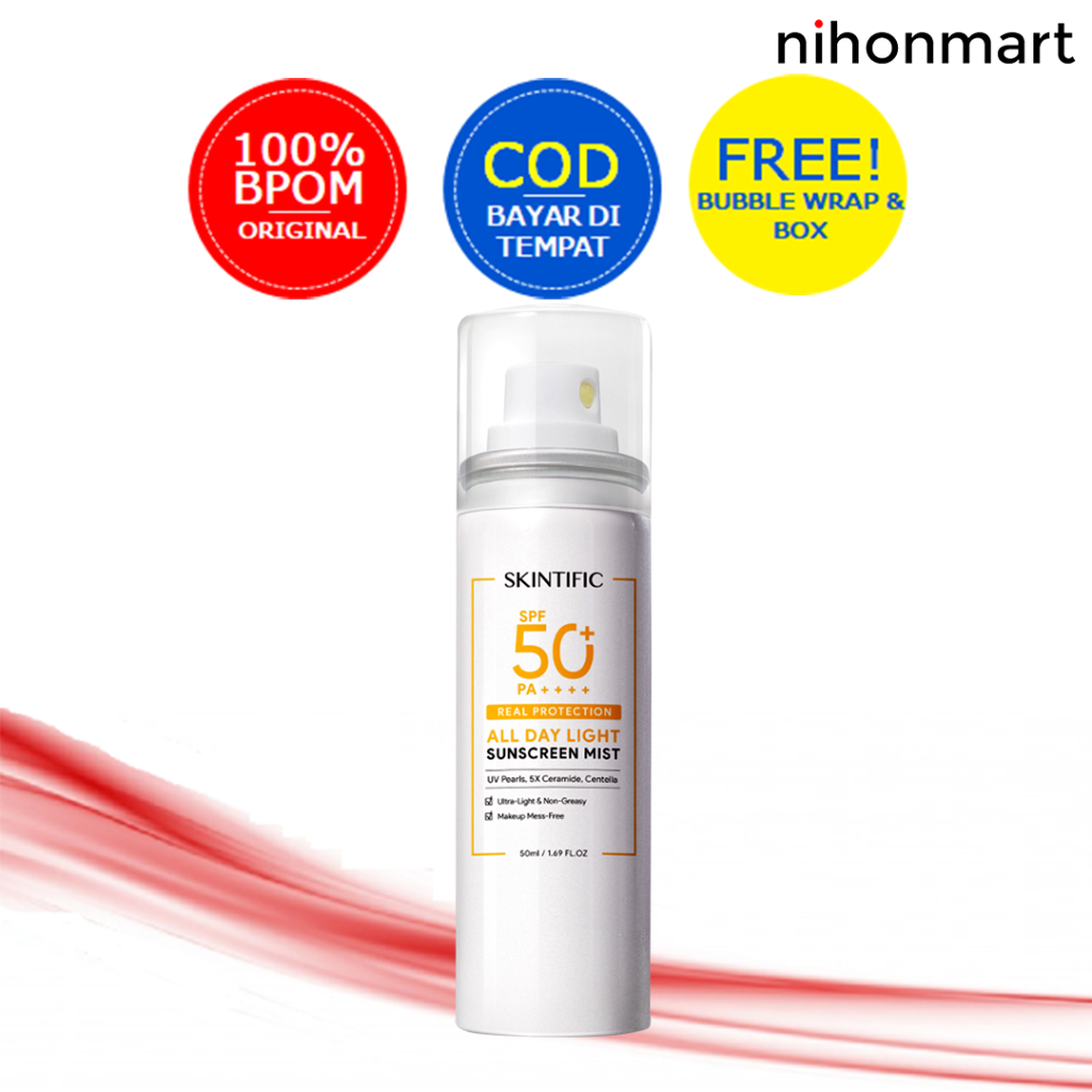 Jual Skintific All Day Light Sunscreen Mist Spf 50 50ml Shopee Indonesia 9660