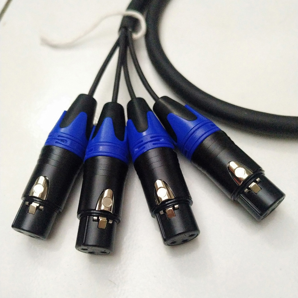 Jual kabel snake XLR lengkap isi 4 CH STANDART JAPAN | Shopee Indonesia