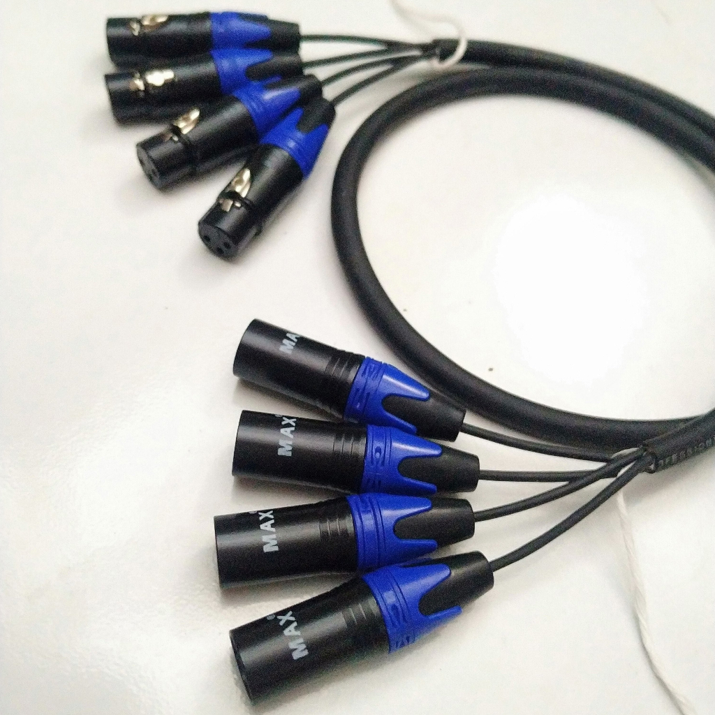 Jual kabel snake XLR lengkap isi 4 CH STANDART JAPAN | Shopee Indonesia