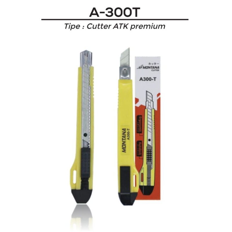Jual CUTTER ATK PREMIUM TANGGUNG A300-T ( BACA DESKRIPSI ) | Shopee ...