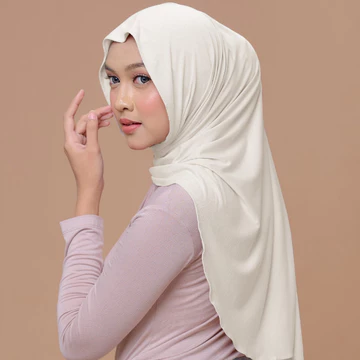 Nabillasyal Lilla Series Pashmina 2 In 1 Hijab Semi Instant Cotton