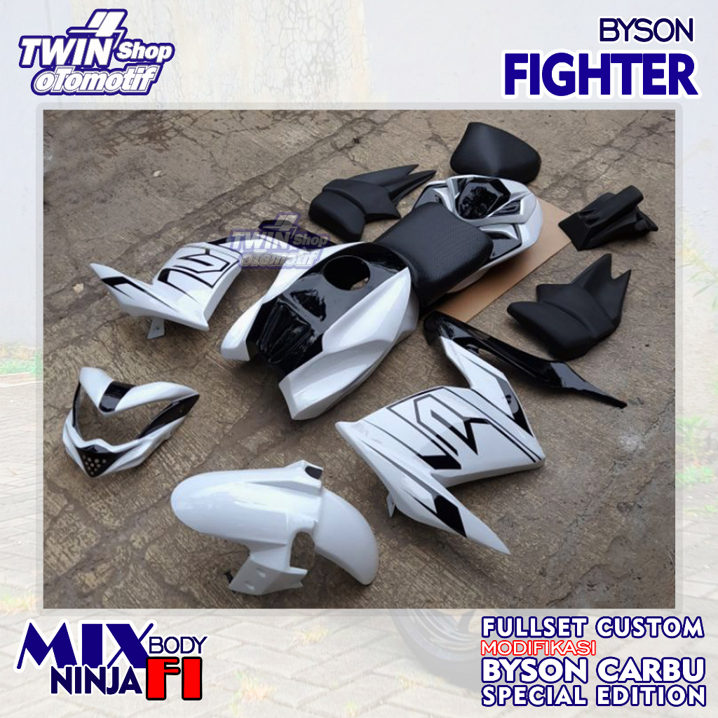 Jual Paket Body Custom Modifikasi Model Fighter PNP Yamaha Byson Karbu ...