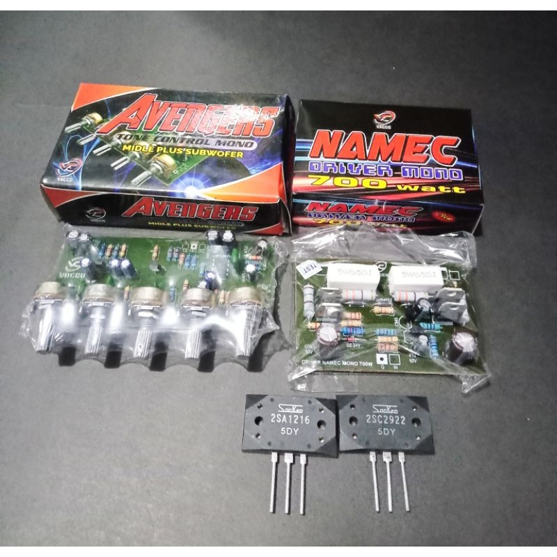 Jual Paket Kit Driver NAMEC Transistor SANKEN Dan Tone Control Middle