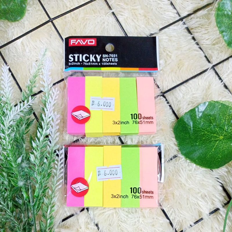 Jual STICK NOTE 5WARNA UK 3X2INC | Shopee Indonesia