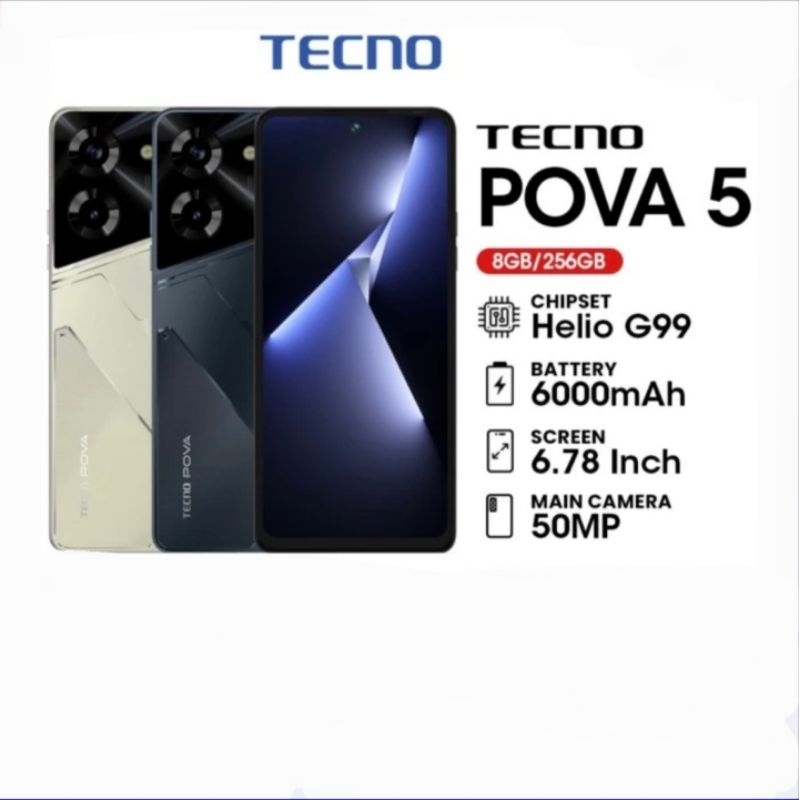 Jual Tecno Pova 5 8/256 GB-Garansi Resmi | Shopee Indonesia