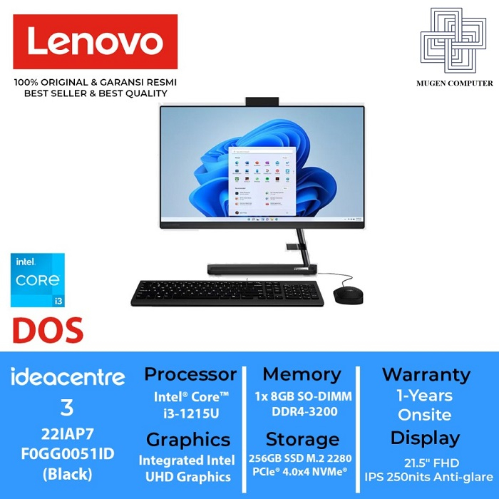 Jual Pc Aio Lenovo Ideacentre Iap Id I U Gb Gb No Os Shopee Indonesia