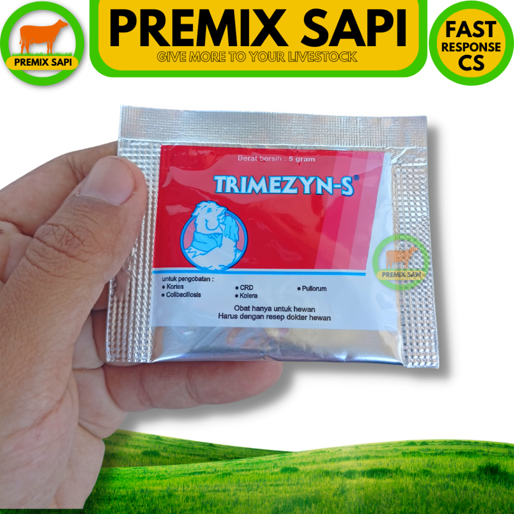 Jual Trimezyn S Gram Obat Korisa Coli Kolera Pulorum Pilek Crd Unggas Ayam Burung Shopee