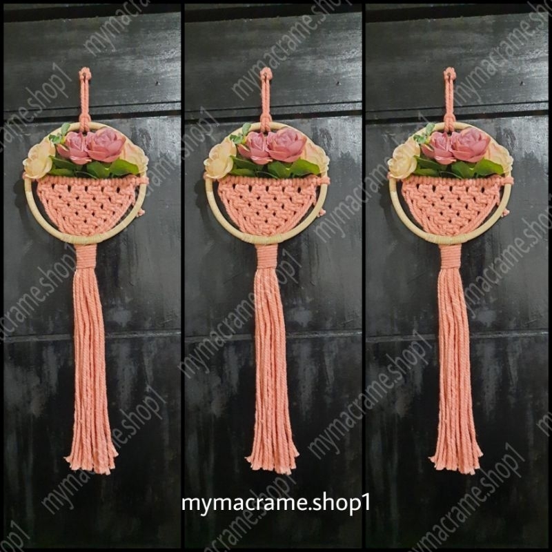 Jual Hiasan Dinding Macrame Rotan Wall Hanging Dekorasi Dinding