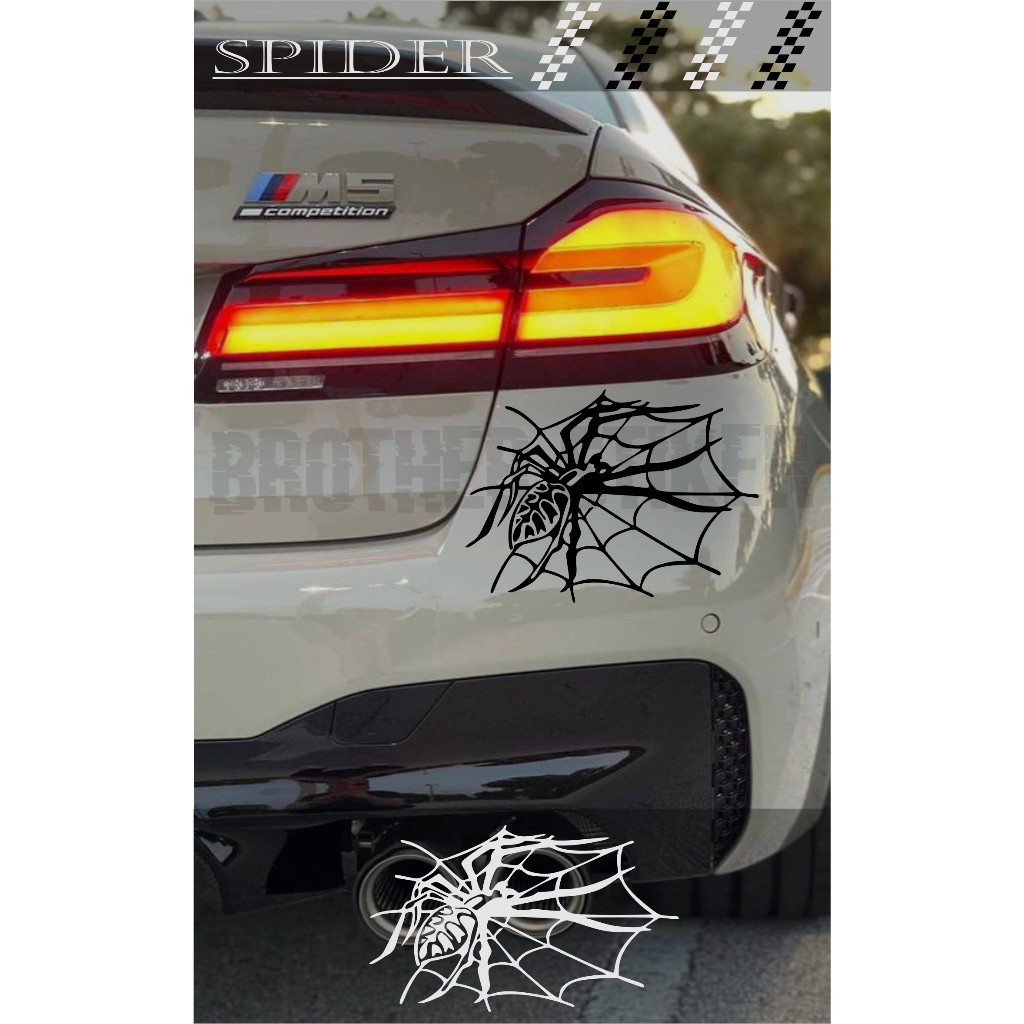 Jual Stiker Mobil Cutting Sticker Spider All Mobil Stiker Body Mobil Kaca Mobil Sticker Laba