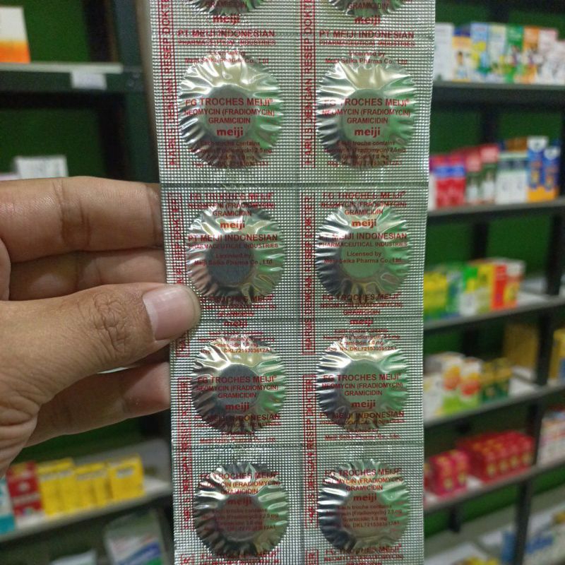 Jual Obat radang mulut&tenggorokan meiji strip 10 tablet Shopee Indonesia