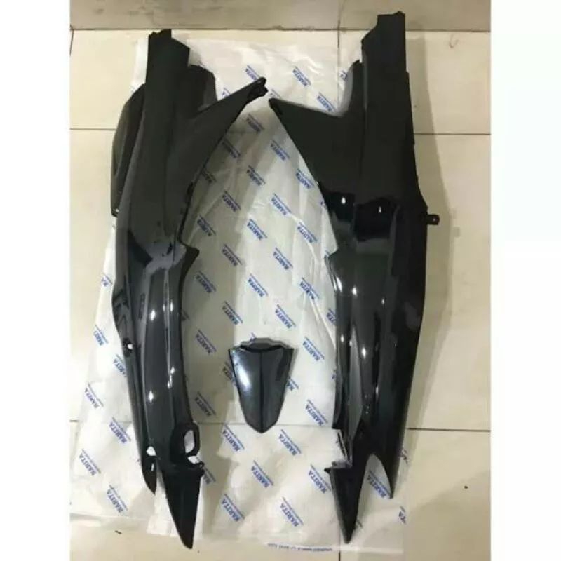 Jual COVER BODI BELAKANG SHOGUN R 125 SHOGUN SP LAMA WARNA HITAM ...