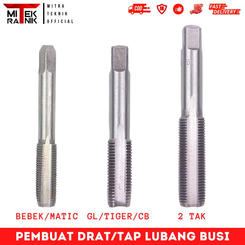 Jual Pembuat Drat Lubang Busi Tap Busi Motor Bebek Matic GL Tiger Motor ...