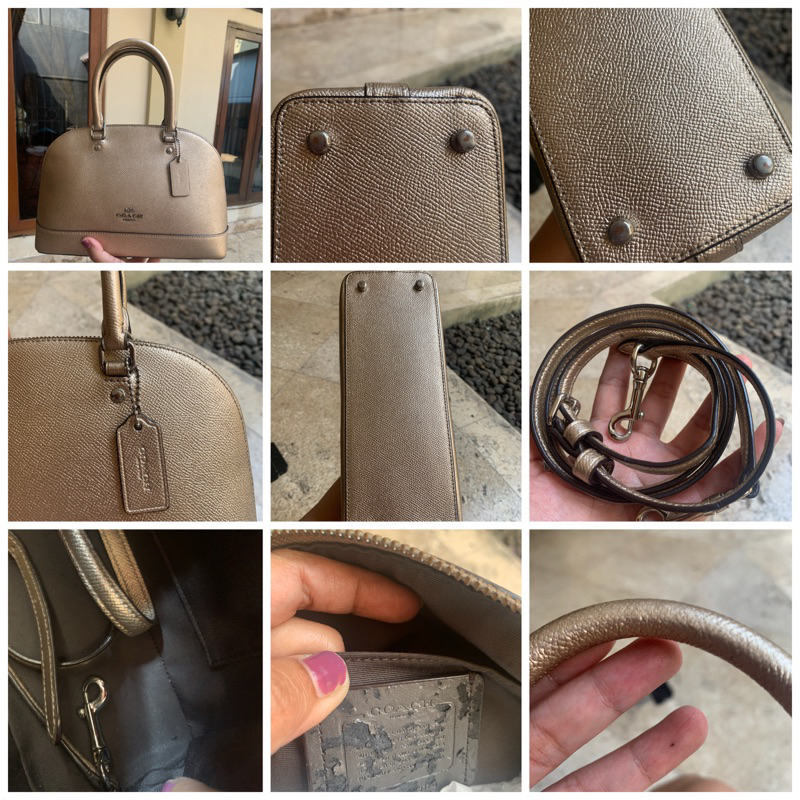 Coach mini sierra online rose gold