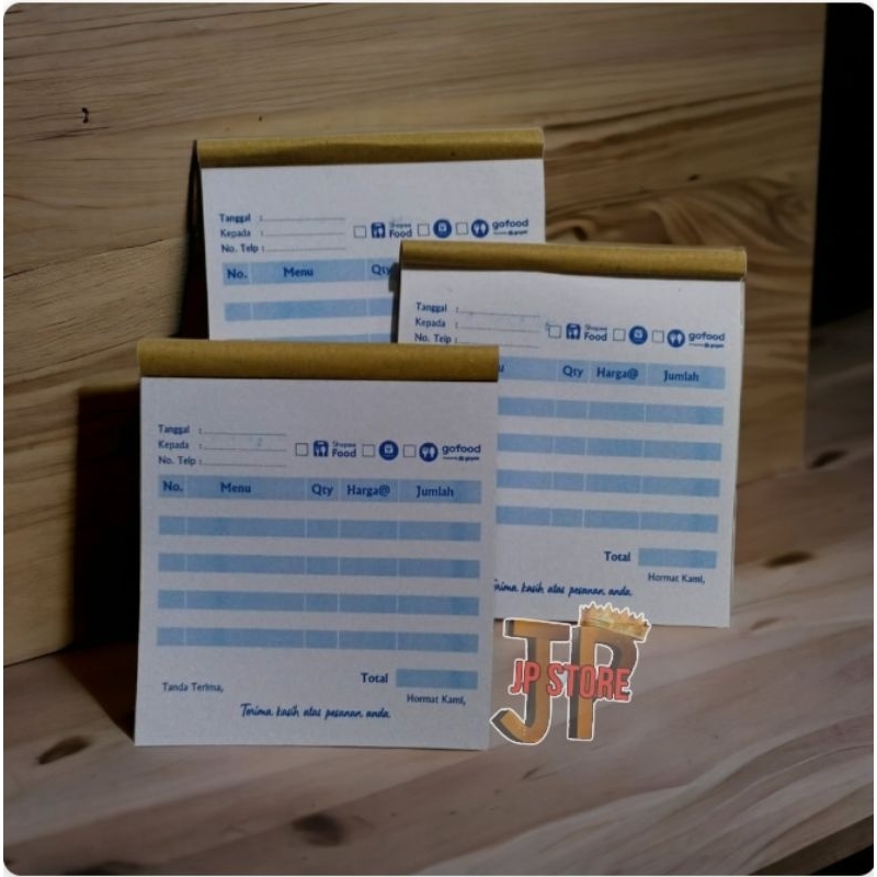 Jual NOTA MAKANAN 1 PLY & 2 PLY 1/6 FOLIO - SIAP KIRIM | Shopee Indonesia