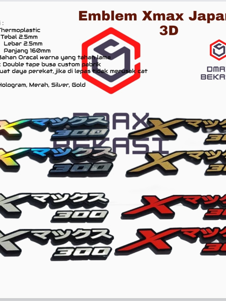 Jual Emblem Xmax Japan D Badge Logo Timbul Yamaha Xmax Jepang