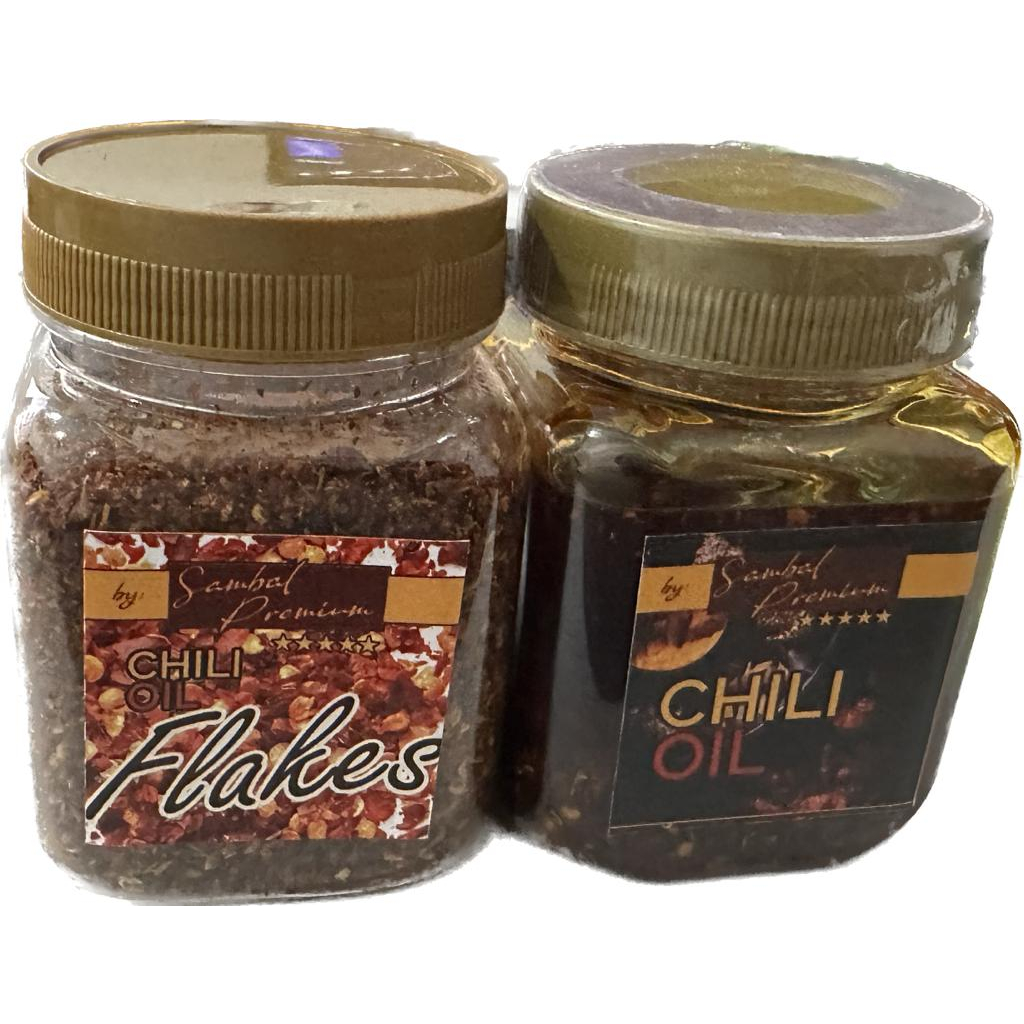 Jual CHILI OIL PREMIUM TANPA PENGAWET CHILI FLAKES SAMBAL PREMIUM PEDAS