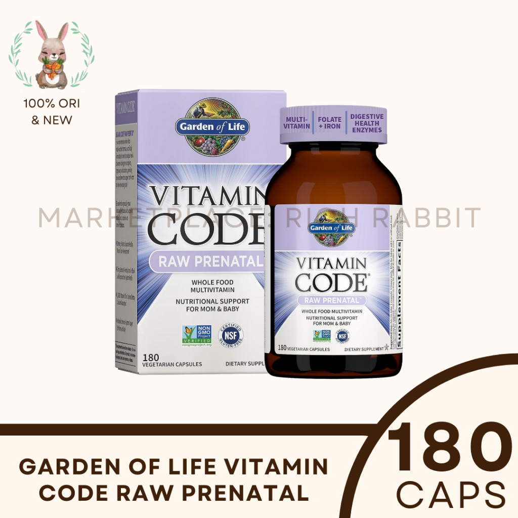 Jual Garden Of Life Vitamin Code Raw Prenatal Suplemen Ibu Hamil USA