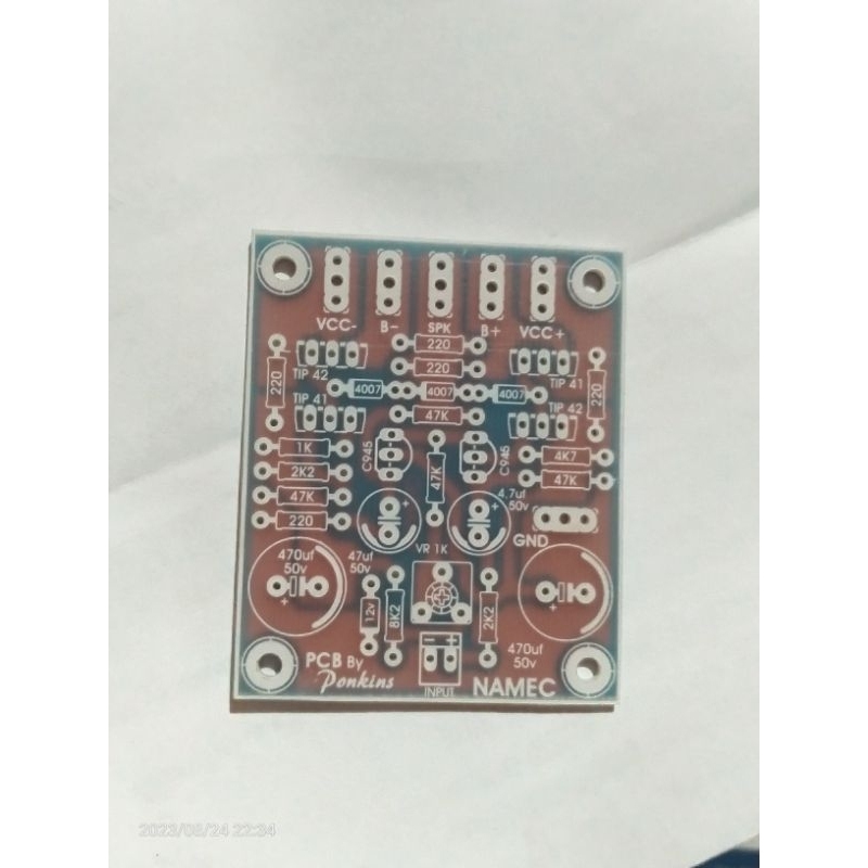 Jual PCB NAMEC FIBER FR4 pcb driver power amplifier namec fiber fr4