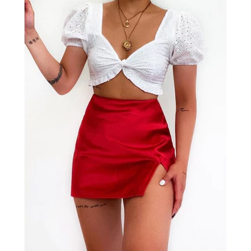 Rok Satin Highwaist Bisa Request Size Bisa Banyak Pilihan Warna Rok Wanita Rok Pendek Wearnoora