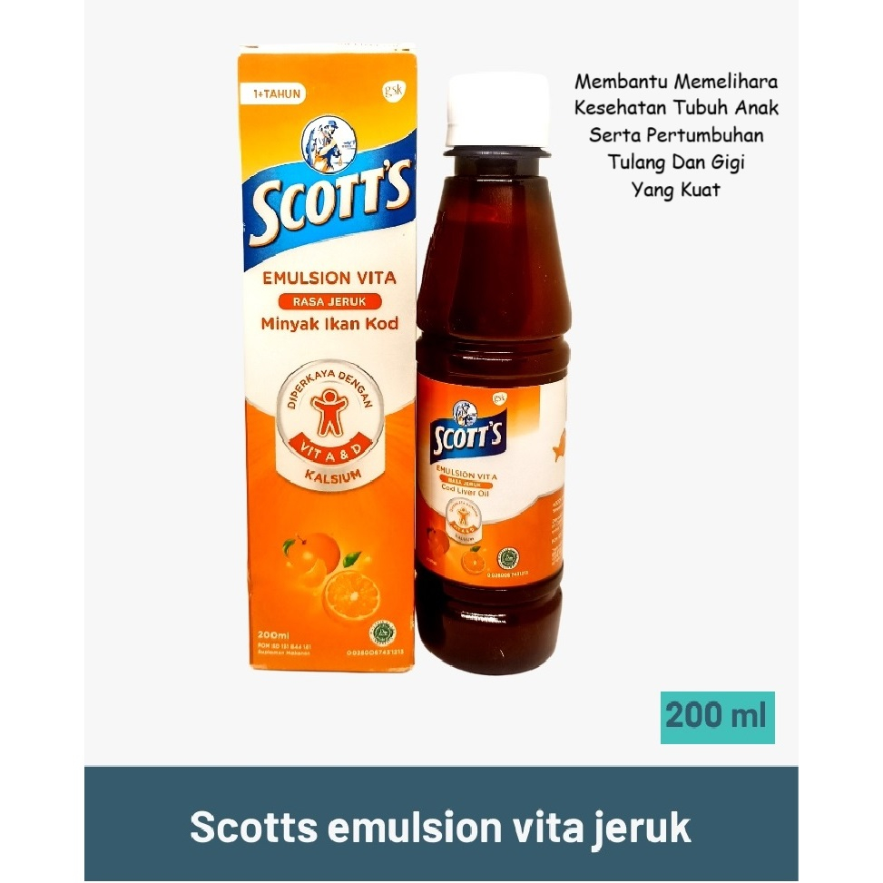 Scott Emulsión Naranja Frasco con 200 ml - Farmacias Medicity