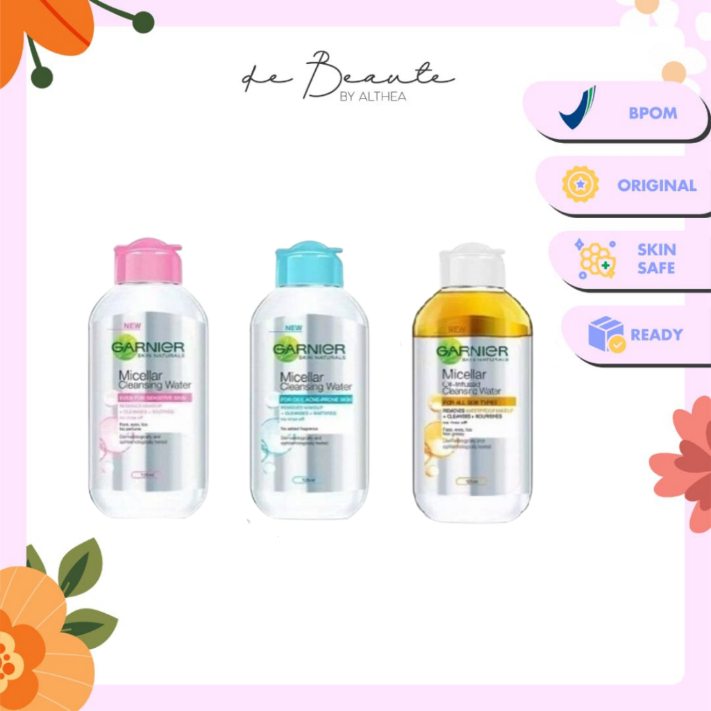 Jual Garnier Micellar Cleansing Water (Pink / Blue / Vit C / Rose
