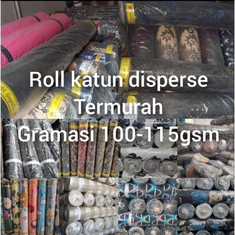 Jual roll katun disperse murah | roll polos | roll motif | roll batik ...