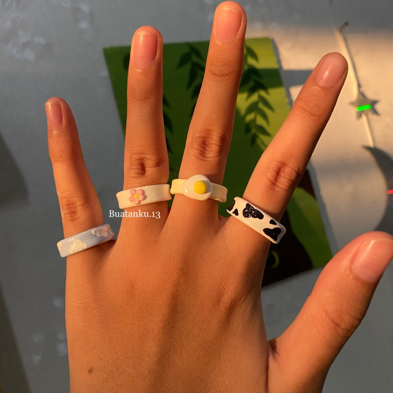 Jual Clay rings handmade (preorder) | Shopee Indonesia
