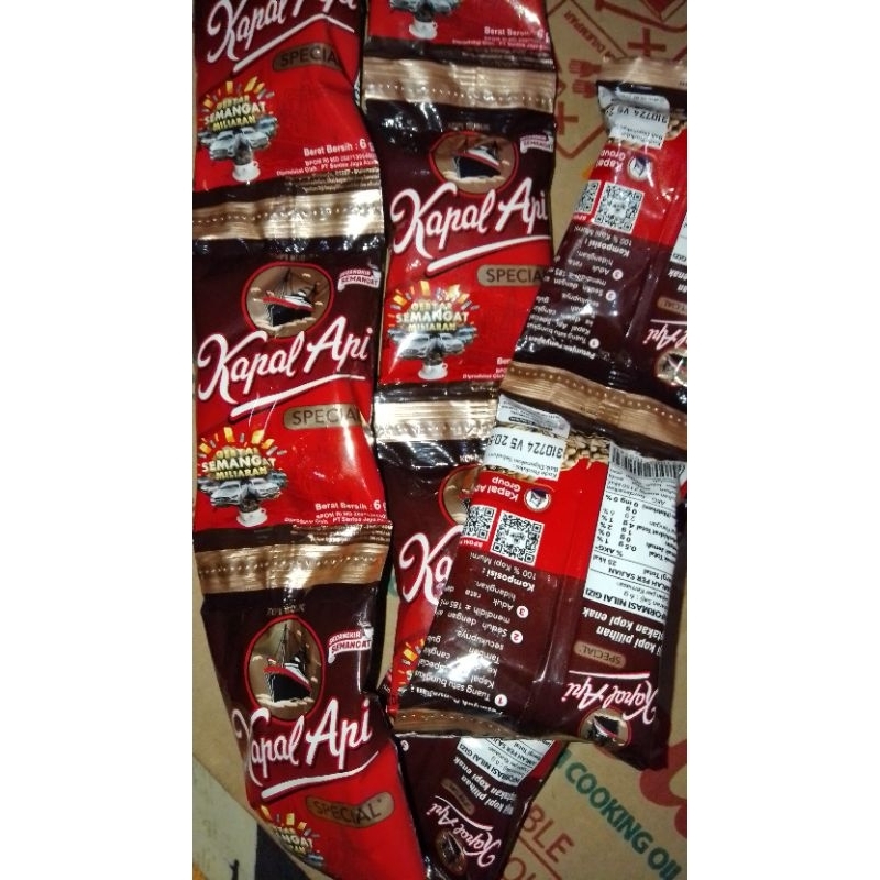 Jual Kopi Kapal api spesial 6g (bubuk aja tanpa gula) isi 50 sachet (5 ...
