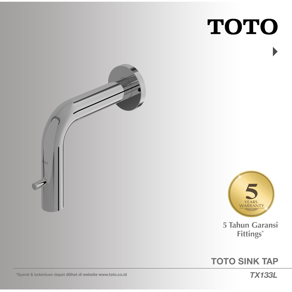 Jual TOTO TX133L Wall Type Lavatory Faucet / Keran Wastafel TOTO