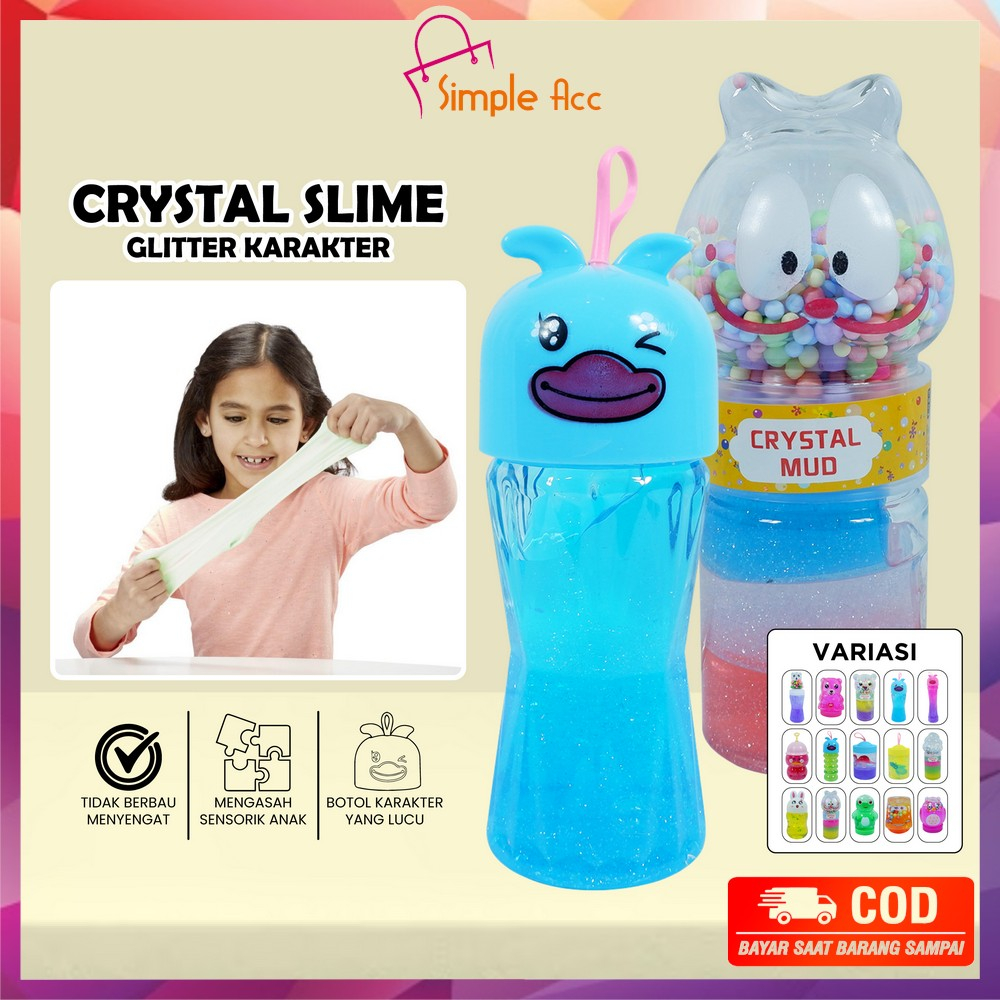 Jual DO-M336 Mainan Anak Slime Karakter Lucu 2 Warna Gradasi / Crystal ...