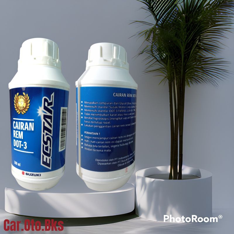 Jual SUZUKI ECSTAR BRAKE FLUID DOT3 SGC MOTOR MOBIL WARNA BENING 300ml