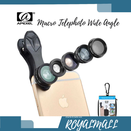 Jual 5 in 1 Lensa CPL Fisheye Macro Telephoto Wide Angle / Lensa Kamera ...
