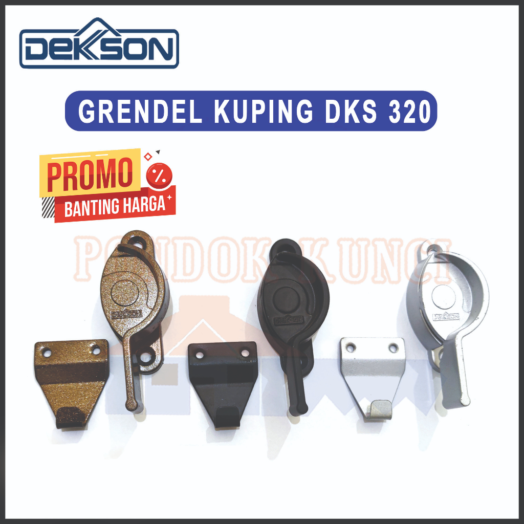 Jual Grendel Jendela Kuping Dekkson CL 320 Kunci Kuping Putar Crescent ...