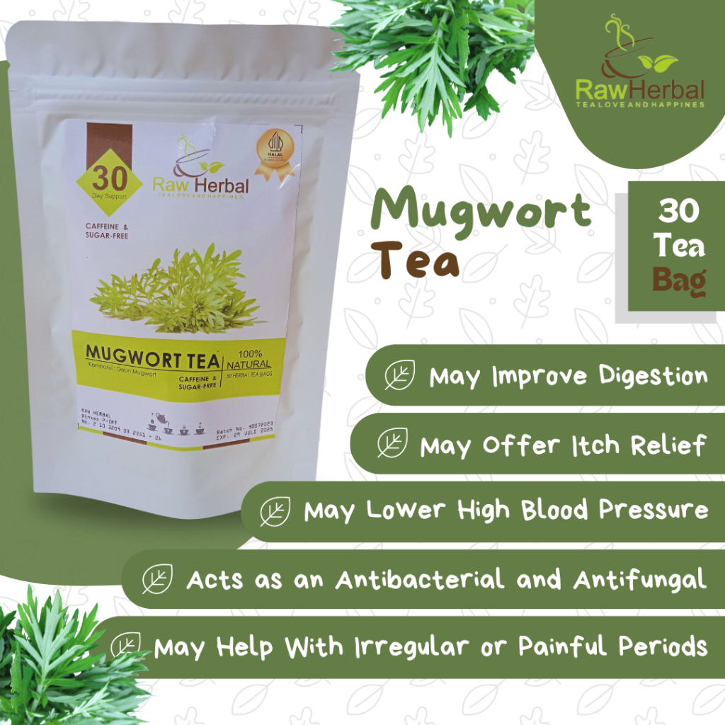 Jual MUGWORT TEA Artemisia Vulgaris Leaf Isi 30 Tea Bag Shopee