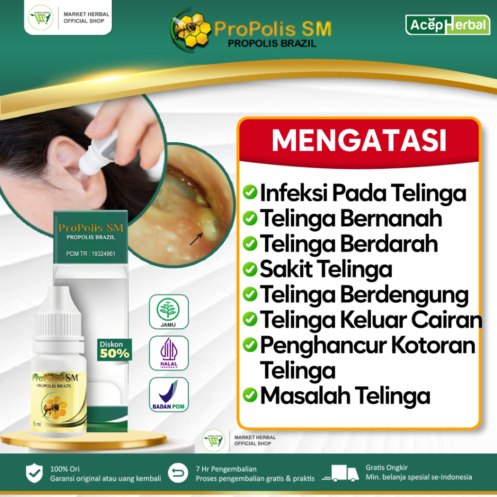 Jual Obat Infeksi Telinga, Radang Telinga, Congek, Telinga Berair ...