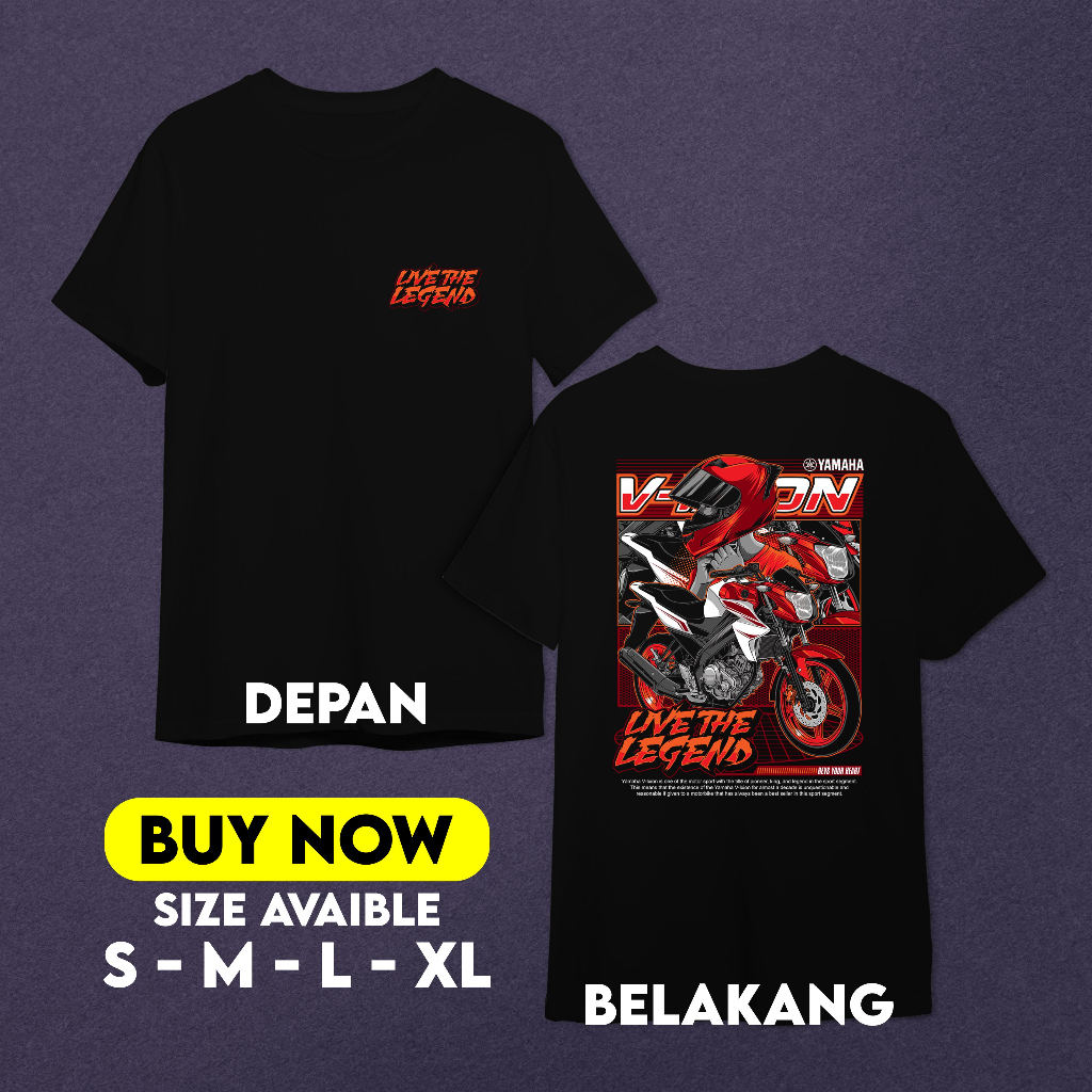 Jual Kaos Yamaha Vixion Live The Legend - Baju Racing Distro Motor ...