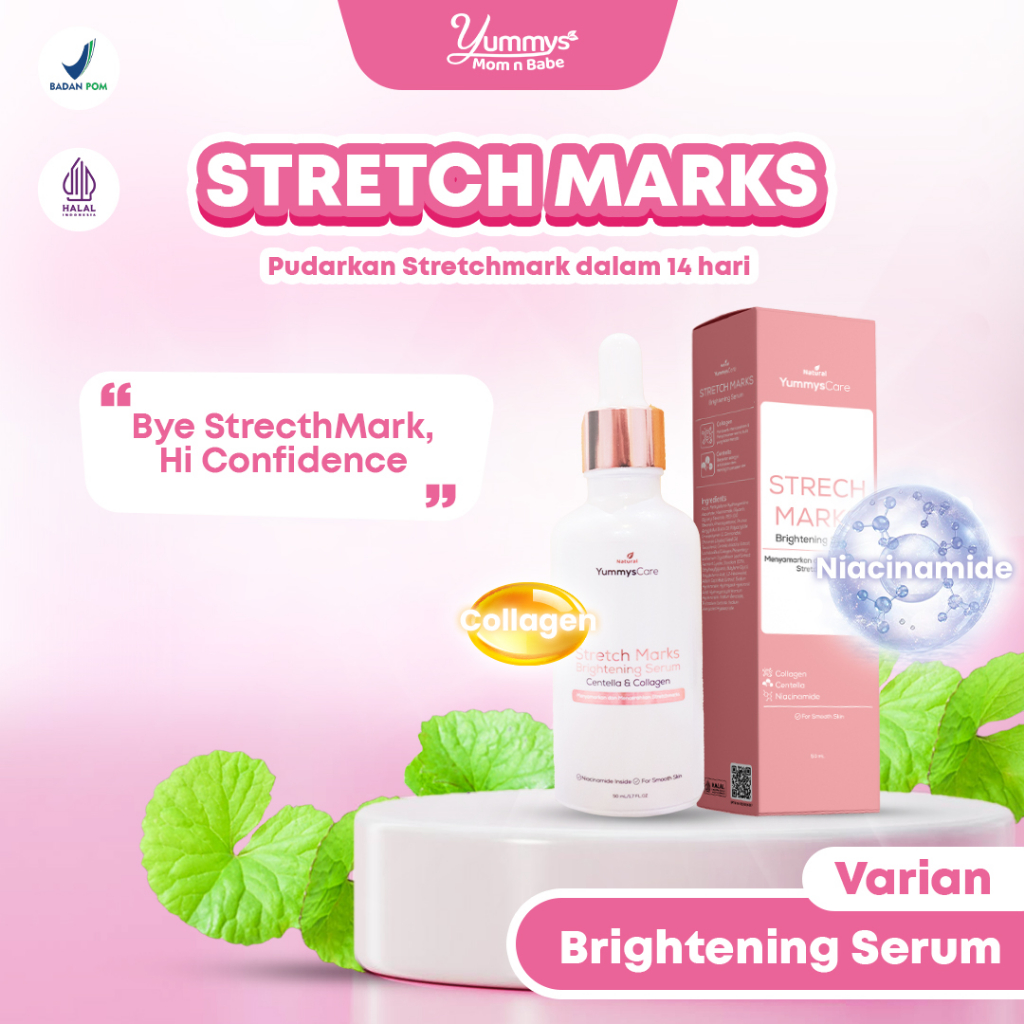Jual YummysCare Stretch Marks Brightening Serum 50 ml Serum Untuk