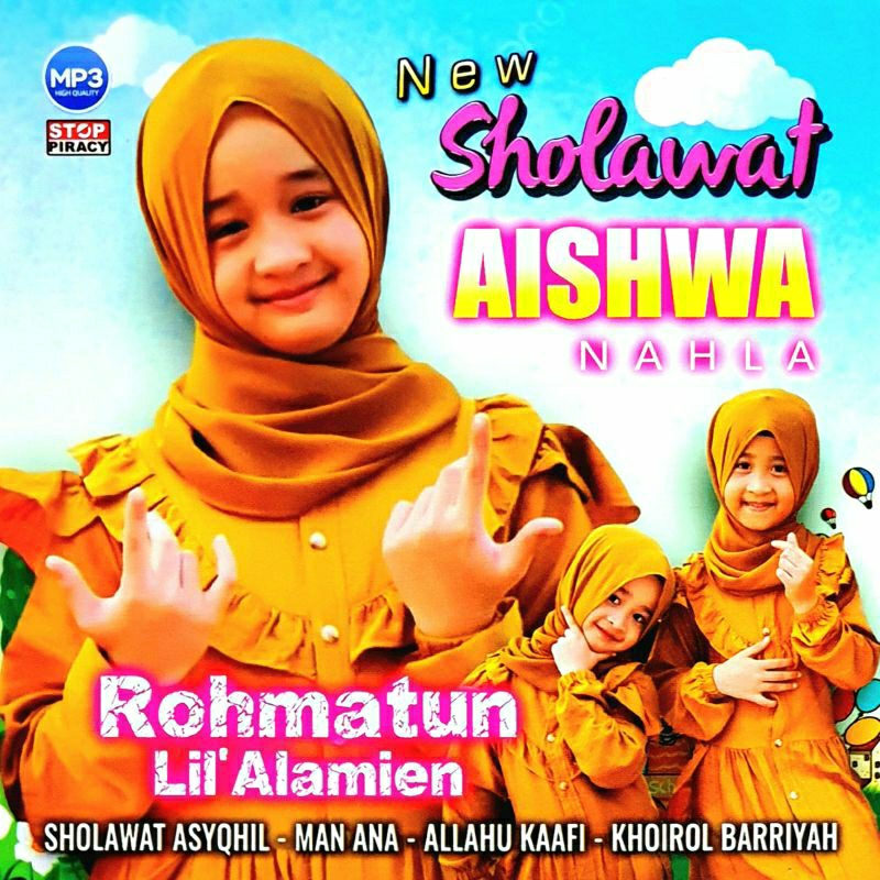 Jual KASET MP3 AUDIO MUSIK LAGU SHOLAWAT RELIGI ANAK ANAK AISHWA NAHLA