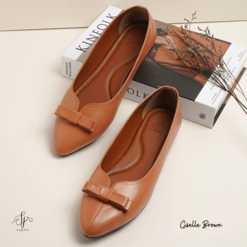 SAJENA Giselle Bow Flat Shoes Wanita