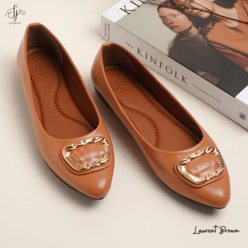 SAJENA Laurent Sepatu Flat Wanita Sol Karet Sepatu Balet Wanita