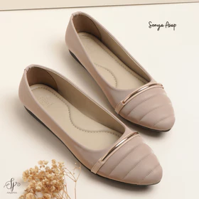 Sajena Sonya Flat Shoes Wanita Kulit Sintetis