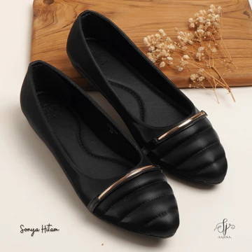 Sajena Sonya Flat Shoes Wanita Kulit Sintetis