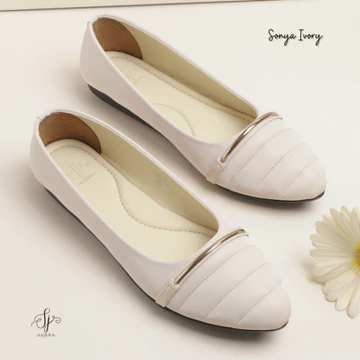 Sajena Sonya Flat Shoes Wanita Kulit Sintetis