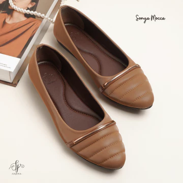 Sajena Sonya Flat Shoes Wanita Kulit Sintetis
