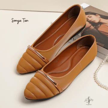 Sajena Sonya Flat Shoes Wanita Kulit Sintetis
