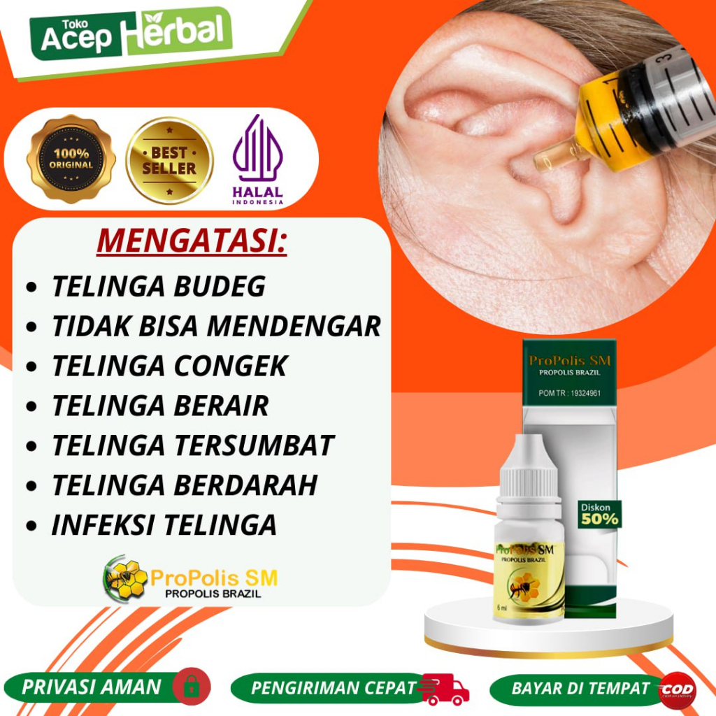 Jual Obat Telinga Budeg Telinga Tersumbat Telinga Tuli Sebelah