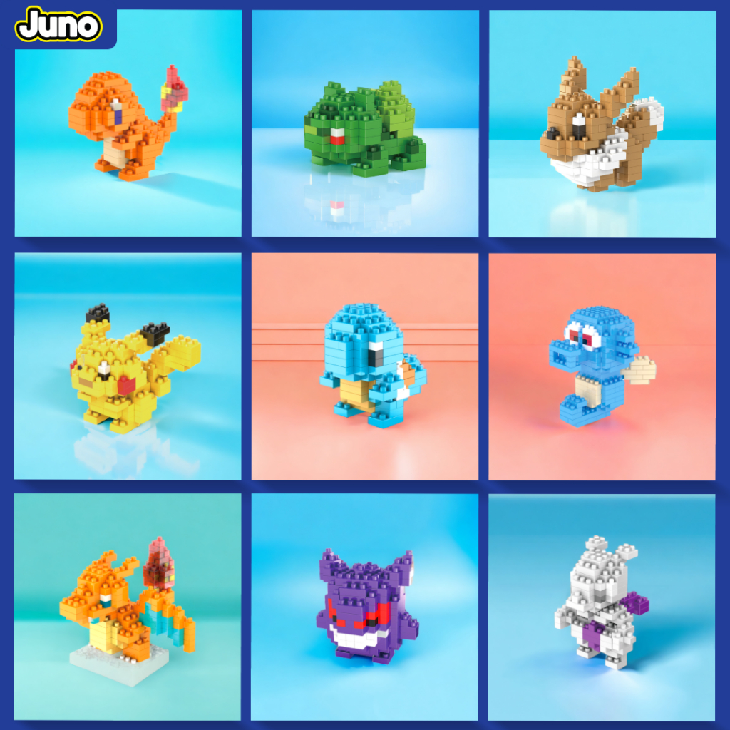 Jual Juno Mainan Balok Pokemon Nano Blocks Micro Blocks Miniatur ...